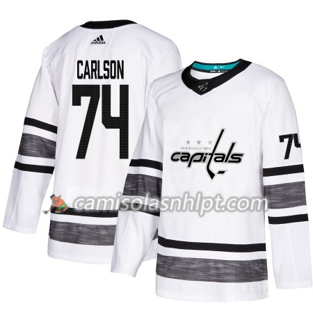 Camisola Washington Capitals John Carlson 74 2019 All-Star Adidas Branco Authentic - Homem